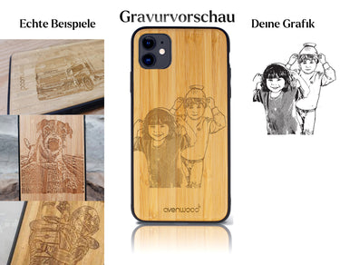 INDIVIDUELL iPhone 11 Bambus-Kunststoff